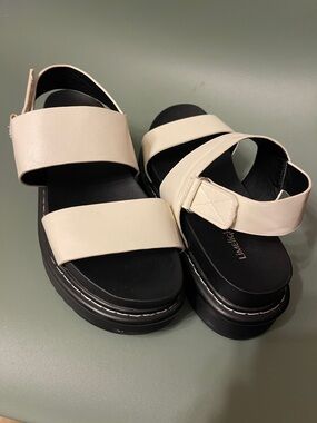 Limelight white Platform Sandals for Women